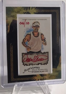 Dean Karnazes 2008 Topps Allen & Ginter Red Ink Autograph / Auto 06/10 - Image 1 of 2