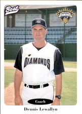 1996 Lethbridge Black Diamonds Best #2 Dennis Lewallyn Pitching Coach Card