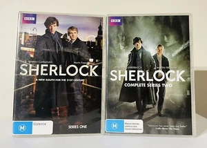 Sherlock Series 1-2 Season 1 2 DVD Region 4 PAL BBC TV Show- Free Postage - Picture 1 of 2