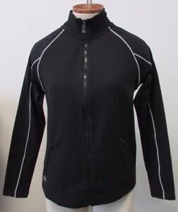 NWT LAUREN Ralph Lauren Trackjacket Workout Jacket Full-Zip Black PETITE PM