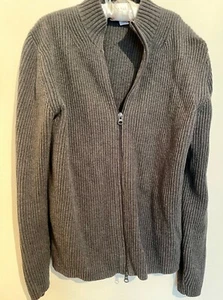 GAP 100% Cotton Jumper Pullover Zip Collar Men Size small good condition Grey  - Picture 1 of 2