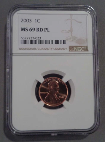 2003 P Lincoln Cent NGC MS69 RD PL POP 8/0 Cover