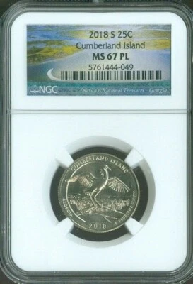 2018-S Cumberland Island Quarter NGC MS67 PL Quality✔️ - Image 1 of 2
