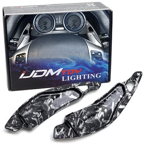 Forged "Carbon" Pattern Steering Wheel Paddle Shifts For 06-13 Lexus IS250 IS350 - Picture 1 of 7