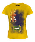 UK VIRGIN ISLANDS FADED FLAG LADIES T-SHIRT TEE TOP GIFT SHIRT CLOTHING JERSEY