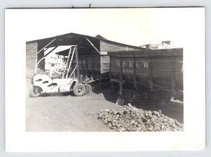 Vintage c1940 Forklift D&RGW Denver and Rio Grande Railroad Photograph P1 - Picture 1 of 2
