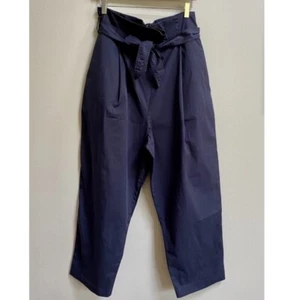 NWT J Brand Rugby Blue Via Crop Paperbag Waist Pants Size 31 - Picture 1 of 8