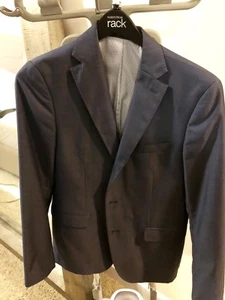 Zara Blue Two Button Suit Blazer 38R Slim Fit - Picture 1 of 4