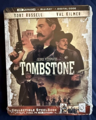 Tombstone 4K Steelbook (4K UHD + Blu-ray + Digital Code) - OUT OF PRINT!!! - Image 1 of 2