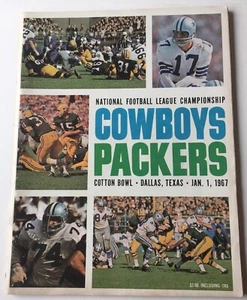1966 NFL Championship Program Dallas Cowboys vs Green Bay Packers Cotton Bowl - Bild 1 von 3