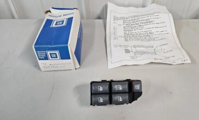 Conjunto de interruptor de puerta de ventana izquierda GM 10255053 1992-1996 Pontiac Grand Prix Foto 1 de 4