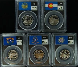 2006-S PCGS PR70DCAM SET of 5 Statehood Quarter - Picture 1 of 1