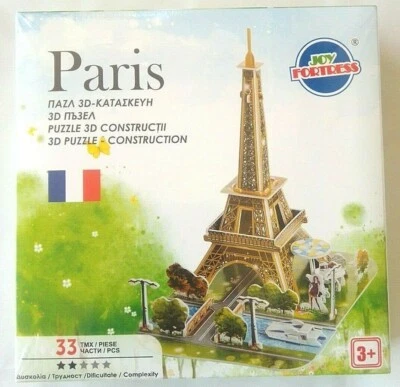 Paris 3D Puzzle Mini Joy Fortress 6601 NEW Sealed - Image 1 of 3