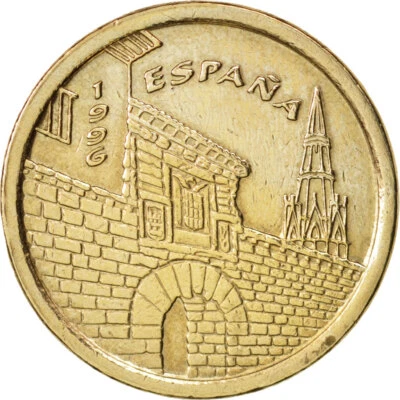 [#97267] Coin, Spain, Juan Carlos I, 5 Pesetas, 1996, Madrid, AU(50-53), Aluminu - Image 1 of 2