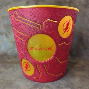 AMC Theaters DC COMICS THE FLASH Movie LED Light Up Popcorn Bucket Tin Tub NEW - Picture 1 of 5
