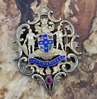 Sterling Silver 925 Brooch Badge For G K Boardman, Past Mayoress Of Worksop 1963