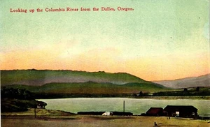 Postcard looking up the Columbia river from Dalles, Oregon - Imagen 1 de 2