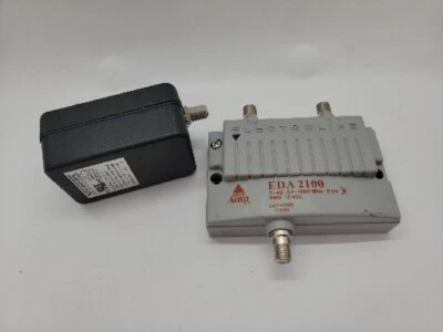 Electroline EDA-2100 1-Port Cable TV HDTV Signal Booster Amplifier Power Supply - Image 1 of 4