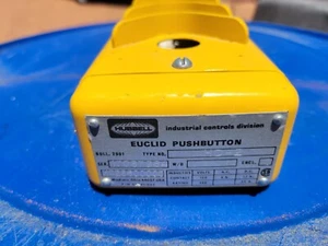 HUBBELL EUCLID 4 BUTTON PUSHBUTTON ENCLOSURE ONLY HD28600-003 - Picture 1 of 3