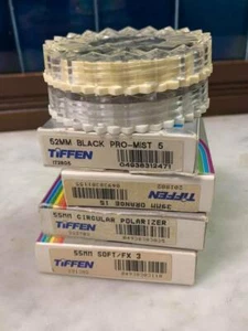 Lot of 6 Tiffen Lens Filters in Boxes / Cases - Picture 1 of 4