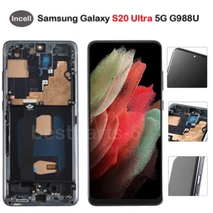 Incell For Samsung Galaxy S20 Ultra 5G G988 LCD Display Screen Replacement Black - Picture 1 of 9