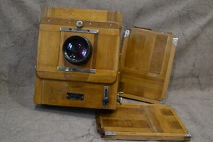 Cámara Soviética FKD 18x24 Lente INDUSTAR 37 Viaje Cámara Madera Año 1963 - Imagen 1 de 23