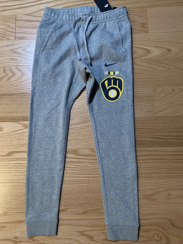 Nike MLB Milwaukee Brewers bar club flleece pants sz XL BNwT N804 Men’s Cover