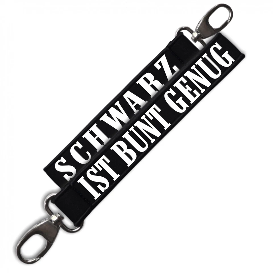 Schlüsselanhänger Schwarz ist bunt genug heavy metal black hell 666 gothic goth