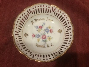 Vintage Netzschale Souvenir Victoria BC - Schwarzenhammer Germany EUC - Bild 1 von 4