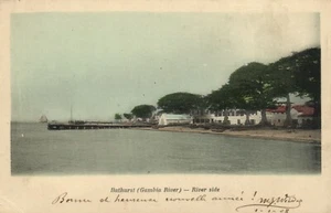 PC GAMBIA BANJUL BATHURST GAMBIA RIVER RIVER SIDE, Vintage Postcard (b55903) - Bild 1 von 2