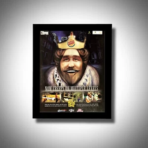 Pubblicità/poster promozionale con cornice Burger King Sneak King 2006 arte Xbox 360 - Foto 1 di 4