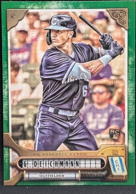 2022 Topps Gypsy Queen Green Parallel #50 Greg Deichmann Chicago Cubs - Image 1 of 2