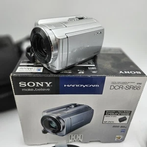 Sony Handycam DCR-SR68 - 80GB Digital Video Camera Camcorder - Silver - Picture 1 of 13