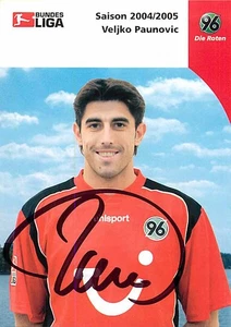 Veljko Paunovic Hannover 96 Autogrammkarte 2004/2005 Bundesliga Serbe - Picture 1 of 2