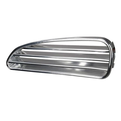 1960-1974 VW Ghia LH Nose Vent Grille Polished Aluminum 141853651A - Image 1 of 4