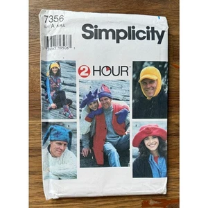 Simplicity 7356 Hat Scarf Sewing Pattern UNCUT Adult Polar Fleece - Picture 1 of 4