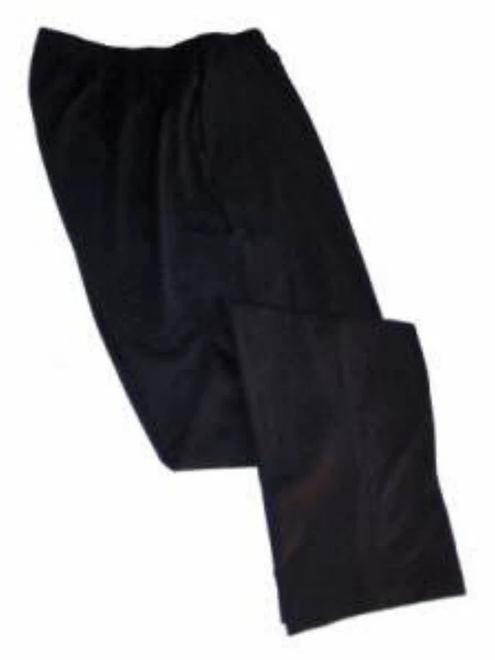 ~LANDS END Black Sport Cotton Knit Pants Womens XL/P Petite 18 ~NEW~ - Image 1 of 4