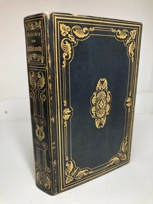 1837 Exquisite Biedermeier Binding /Gilt Tooled Calf / Ludwig Uhland GEDICHTE — 第 1/4 张图片