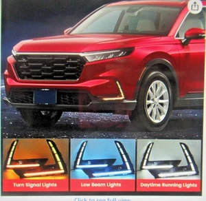 NEW Honda CR-V CRV 2023-2025 2pcs LED Fog Lamp Daytime Running Light Turn Signal - Foto 1 di 8