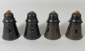 4er SET VINTAGE BAKELIT ELEKTRISCHE LEUCHTEN BIRNENHALTER INDUSTRIE LAMPE - Bild 1 von 7