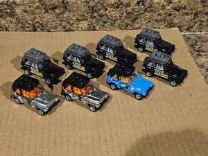 Matchbox Lot 8 1998 Jeep Wrangler Variation '98 schwarz silber blau lose - Bild 1 von 3