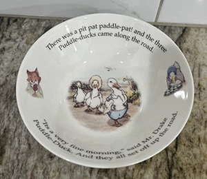 World of Beatrix Potter Mr Drake Puddle Duck Bowl Royal Doulton 1997 Bone China - Bild 1 von 24