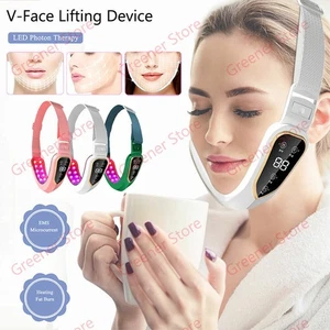 LED Photon Facial Massager V-Line Lifting Slimming Skin Rejuvenation Device sum. - Foto 1 di 15