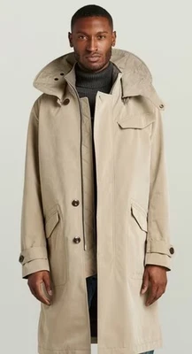 G-Star Belted Trench Coat, Men's Size Large, Brand New - Image 1 of 4