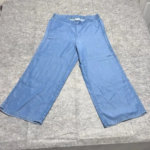 J. Jill Damen Denim Small Indigo Chambray Pull On Light Wash Hose - Bild 1 von 9