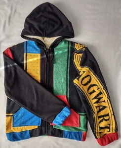 M/L Unisex Handmade Harry Potter Fleece Jacket OOAK Upcycled - Picture 1 of 14