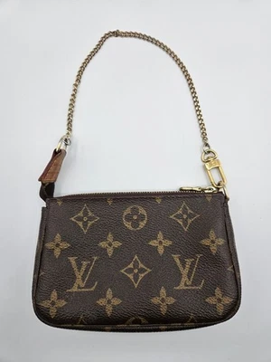 Auth Louis Vuitton Mini Pochette Accessories Monogram Brown Shoulder Bag M58009 - Image 1 of 4