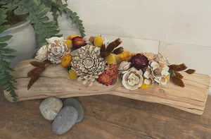 Fioriera composizione floreale autunnale per centrotavola matrimonio succulento decorazione regalo - Foto 1 di 27