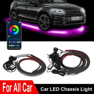 Para Honda Nissan Subaru Audi RGB-LED Coche Luz Neón Chasis Atmósfera Lámpara Kit - Imagen 1 de 12