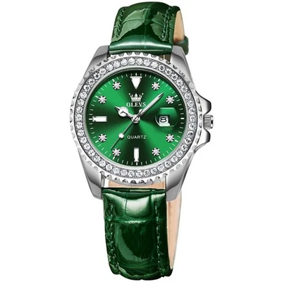 OLEVS Ladies Watch Diamond Dress Quartz Analog Female Watches Stainless Steel... - Imagem 1 de 4